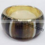 Brass Napkin Ring With Silver Plating | Wooden Napkin Rings thumbnail-5