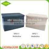 China Custom Decorative Fabric Foldable Collapsible Kids Toy Small Storage Box With Lid thumbnail-1