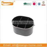 Black Color Galvanized Beer Bottle Holder Bucket With Stainless Steel Metal Frame thumbnail-2