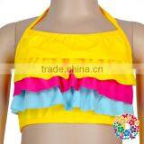 2017 New Arrival Summer Girls Colorful Ruffle Bikini Swimming Wear thumbnail-5