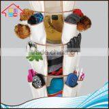 NBRSC Multi-functional 360 Degree Carousel Organizer 3-tier Spinning Closet Organizer Shoe Storage Bag thumbnail-3