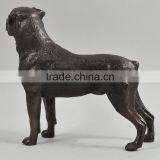 Life Size Animal Metal Sculpture Bronze Dog Rottweiler Statue for Sale thumbnail-2