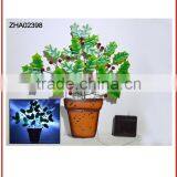 Hot Sale Solar Lighted Antique Wall Hanging Metal With Flower Design Wall Light for Outdoor Decoration thumbnail-2