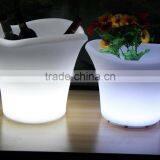 Led Lighted Planter Pots, Outdoor Led Planter, Led Plastic Flower Pot thumbnail-1