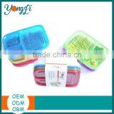 Rectangular Plastic Food Container With Three Compartments thumbnail-1