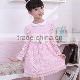 2015 Winter Lace Casual Girls Dress Cute Fashion Girl Party Children Dress Vestido Meninas Baby Princess Dress Kids Dress thumbnail-2