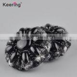 Hotsale Black Flower Resin Small Size Decorative Buttons WBKA-289 thumbnail-4
