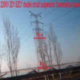 MEGATRO 220KV 2D1 SZC1 Double Circuit Suspension Transmission Tower thumbnail-1