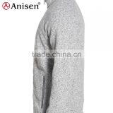 China Manufacturer Grey Knitted Sweater Men Coats thumbnail-3