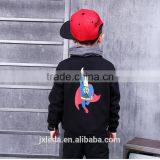 Pioneer Kids Promotion Direct Selling Regular Child Black Jacket Plus Velvet Thickening Outerwear 2016 Autumn Cartoon Coat thumbnail-3