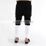 New Fashion White and Black Combination Pants Mens Hip-hop Trousers thumbnail-3