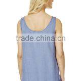 Fashion Good Quality Tencel Shell Women's t Back Tank Top thumbnail-2