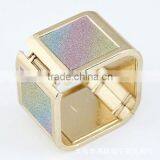 Ms Square Metal Exaggerated Punk Bracelet Big Street Fashion Bracelets thumbnail-1