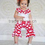 Wholesale Children's Boutique Clothing Christmas Baby Girls Ruffled Christmas Outfits thumbnail-6