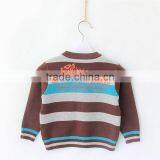 Baby Woolen Striped Sweater Cardigan thumbnail-4