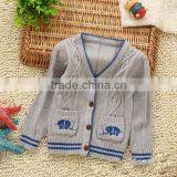 2014 Casual Y Neck Knitted Pattern Kid Sweater Wholesale thumbnail-1