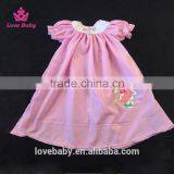 Girl Pink Easter Swing Top With Rabbit Embroidery, Cute Girl Summer Dresses Top LBYTZ001-11 thumbnail-1