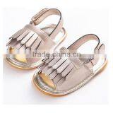 Rubber Sole Wholesale Faux Leather Moccasins Kids Sandals China thumbnail-5