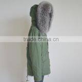 Myfur Latest Luxury Customized Silver Fox Fur Hooded Adults Unisex Parka Wholesale thumbnail-4