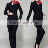 Juqian ODM/OEM Formal Airline Stewardess Uniform Black Air Hostess Uniform for Air Hostess Costume thumbnail-2