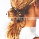 Zinc Based Alloy Antique Bronze Circle Ring Triangle Arrow Wedding Hairpins thumbnail-1