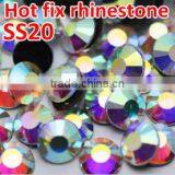 Ss6 , Ss10 , Ss16 , Ss20 AB Crystal Clear Round Iron on Flatback Hotfix Rhinestone thumbnail-1