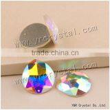 Flat Back Crystal Glass Beads AB Color With Holes or Not thumbnail-4