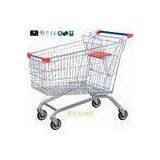 212 Liter Metal Supermarket Grocery Shopping Cart With Wheels Anti Theft Structure thumbnail-1