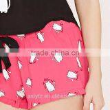 Anly Pajamas Women Hot 2016 Lovely Cat Print Short Sleeve Short Suits thumbnail-5