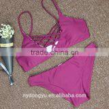 Rosy 3 Color Hand Woven Swimwear Bikini/kesg Bandage Crotched r Bikini Swimwear/ Fancy Bikini Set Swimwear Beachwear