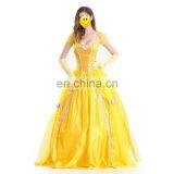 2017 Hot Wholesale Funny Prom Dress Halloween Costumes Cosplay Beauty and the Beast Princess Belle Costumes for Adult MFJ-0016 thumbnail-1