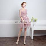 HS1612 Knee Length Short Cheap Wedding Bridesmaid Dress 2016 Custom Made 100% Real Images thumbnail-4