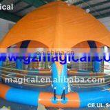 Outdoor Inflatable Pool With Tent Cover Inflatable Water Pool Inflatable Pool