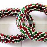 Indian Traditional Pearl Beaded Bangles-Party Wear Bangles-Fashion Wear Bangles-Afghani Bangles-Boho Hippie-Belly Dance Bangles thumbnail-3