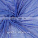 Blue Viscose Long Scarf for Women thumbnail-3