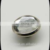Whole Sale Custom Acrylic Rhinestone Button for Coats, Screw Nickel Button for Jeans