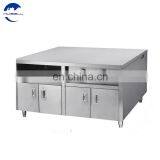 Stainless Steel Center Island Work Bench For Fast Food Restaurant thumbnail-6