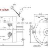 12V 1.6KW Chinese High Quality High RPM dc Motor ForkliftO.D.114mm ZD103 thumbnail-6