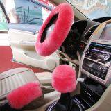 Genuine Sheepskin Short Fur Car Steering Wheel Cover thumbnail-3