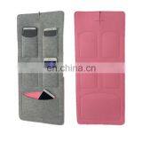 Two Color Felt 5-pockets Cell Phone Holder Organizer Vertical Storage Bags thumbnail-3