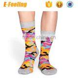 2016 Fashion Custom Jacquard Logo Camo Socks thumbnail-3