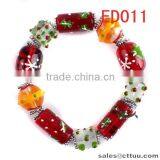 China Online Shopping Green Glass Bead Bracelet thumbnail-2