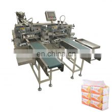 Manual poly bags facial tissue paper middle packing machine price