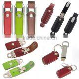 Portable Leather USB Flash Drive 16GB , High Speed USB 2.0/3.0 Version Special Usb Flash Drive