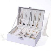 Custom Simple Jewelry Packaging Leather Box Accessories Watch Display Storage Box thumbnail-5