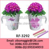 Flare Shape Ceramic Cup with Flower Planters for Ceramic Flower Pot