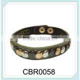 Suds One Round Braclet With Gold and Silver Rivets thumbnail-1