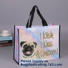 Heavy Duty Grocery Tote Bag, Royal Blue Large & Super Strong, Reusable Shopping Bags With Stand-up PL Bottom, Bagease thumbnail-2