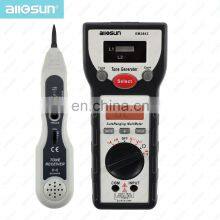 Allosun EM3642 Digital Cable Tester 2 in 1 Wire Tracker and Multi Meter Safety CATII 250V Electric Volt Amp Ohm Meter thumbnail-1