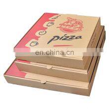 Wholesale Cheap Kraft Paper Corrugated Printed Pizza Packing Box Black Carton Box Supply Custom Pizza Boxes With Logo